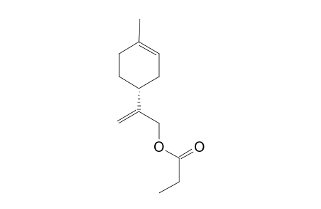 (+)-2-[(1R)-4-methyl-3-cyclohexen-1-yl]-2-propenylpropionate