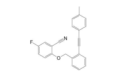 5-Fluoro-2-[[2-(p-tolylethynyl)benzyl]oxy]benzonitrile