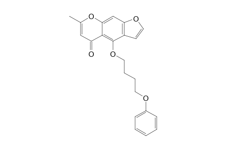 7-Methyl-4-(4-phenoxybutoxy)-5H-furo[3,2-g][1]benzopyran-5-one