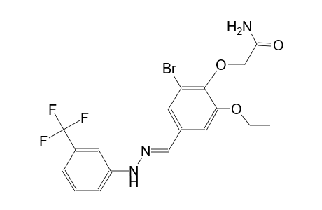 2-[2-bromo-6-ethoxy-4-((E)-{[3-(trifluoromethyl)phenyl]hydrazono}methyl)phenoxy]acetamide