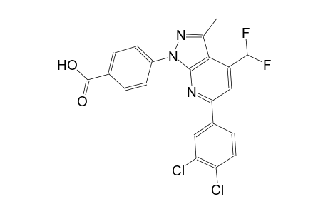 benzoic acid, 4-[6-(3,4-dichlorophenyl)-4-(difluoromethyl)-3-methyl-1H-pyrazolo[3,4-b]pyridin-1-yl]-