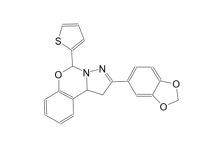 2-(1,3-benzodioxol-5-yl)-5-(2-thienyl)-1,10b-dihydropyrazolo[1,5-c][1,3]benzoxazine