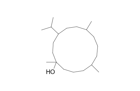 Cyclotetradecanol, 1,7,11-trimethyl-4-(1-methylethyl)-, (-)-