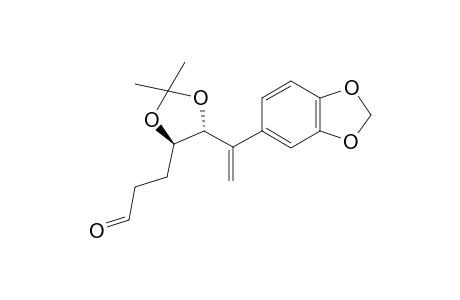 (4R*,5R*)-4,5-O-Isopropylidenedioxy-6-(3,4-methylenedioxy)phenyl-6-heptenal