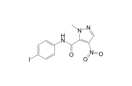 2-Methyl-4-nitro-2H-pyrazole-3-carboxylic acid (4-iodo-phenyl)-amide