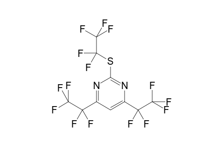 4,6-Dipentafluoroethyl-2-pentafluoroethylthiopyrimidine