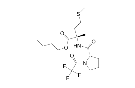 N-TFA-L-prolyl-alpha-methylmethionine butyl ester