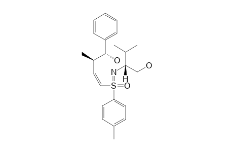 (-)-[SS,1Z,N(1S),3R,4R]-N-[1-(HYDROXYMETHYL)-2-METHYLPROPYL]-3-METHYL-4-PHENYL-1-(4-METHYLPHENYLSULFONIMIDOYL)-1-BUTENE-4-OL