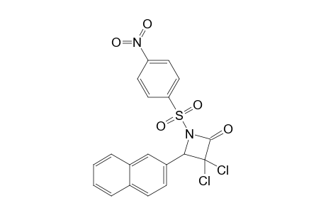 3,3-Dichloro-4-(2-naphthyl)-1-(4-nitrophenylsulfonyl)-1-azacyclobutan-2-one