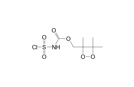 (3,4,4-trimethyl-1,2-dioxetan-3-yl)methyl N-chloranylsulfonylcarbamate