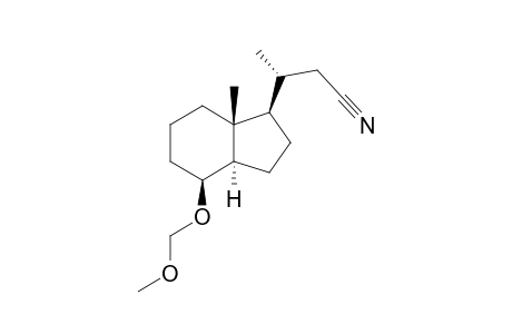 (8.beta.)-De-A,B-8-Methoxymethyloxy-24-norcholan-23-nitrile