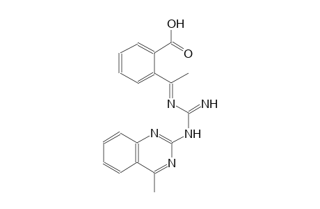 2-((1E)-N-{(E)-imino[(4-methyl-2-quinazolinyl)amino]methyl}ethanimidoyl)benzoic acid