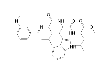 M-dimethylaminobenzylideneleucyltryptophylleucine ethyl ester
