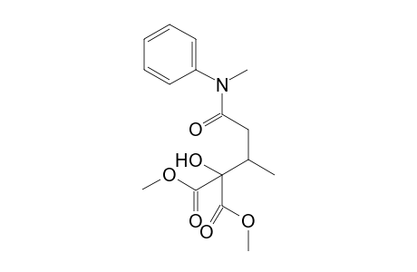 Dimethyl 2-Hydroxy-2-{1-methyl-3-[methyl(phenyl)amino]-3-oxopropyl}propanedioate
