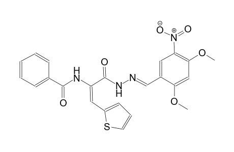 2-propenoic acid, 2-(benzoylamino)-3-(2-thienyl)-, 2-[(E)-(2,4-dimethoxy-5-nitrophenyl)methylidene]hydrazide, (2E)-