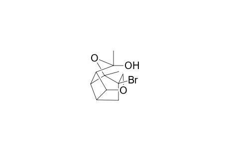 4,11-Dioxa-9-bromo-3,5-dimethyltetracycloundecane-3-ol hemiacetal Cage Compound