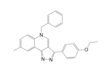 5H-pyrazolo[4,3-c]quinoline, 3-(4-ethoxyphenyl)-8-methyl-5-(phenylmethyl)-