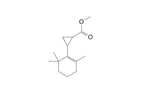 2-(2,6,6-trimethyl-1-cyclohexenyl)-1-cyclopropanecarboxylic acid methyl ester