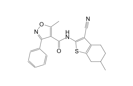 N-(3-cyano-6-methyl-4,5,6,7-tetrahydro-1-benzothien-2-yl)-5-methyl-3-phenyl-4-isoxazolecarboxamide