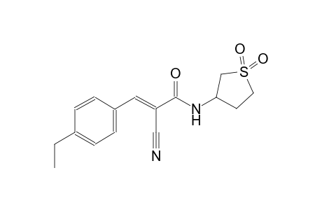 (2E)-2-cyano-N-(1,1-dioxidotetrahydro-3-thienyl)-3-(4-ethylphenyl)-2-propenamide