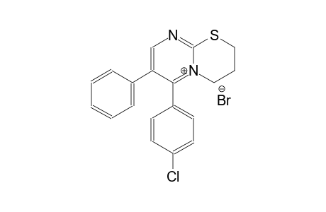 6-(4-chlorophenyl)-7-phenyl-2H,3H,4H-pyrimido[2,1-b][1,3]thiazin-5-ium bromide