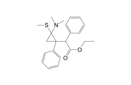 2-(2-Dimethylamino-2-methylthio-1-phenylcyclopropyl)2-phenylacetic acid-ethylester