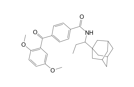N-[1-(1-adamantyl)propyl]-4-(2,5-dimethoxybenzoyl)benzamide