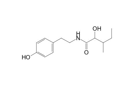 N-[2-(4-Hydroxyphenyl)ethyl]-2-hydroxy-3-methylpentanamide