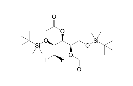 (5S)-3-O-Acetyl-1,4-bis-O-[tert-butyl(dimethyl)silyl]-5-deoxy-5-fluoro-2-O-formyl-5-iodo-D-arabinitol