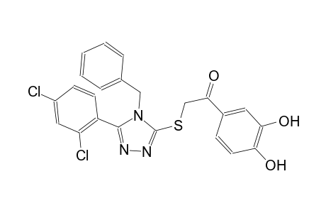 ethanone, 2-[[5-(2,4-dichlorophenyl)-4-(phenylmethyl)-4H-1,2,4-triazol-3-yl]thio]-1-(3,4-dihydroxyphenyl)-