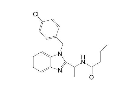 butanamide, N-[1-[1-[(4-chlorophenyl)methyl]-1H-benzimidazol-2-yl]ethyl]-