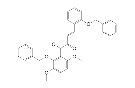 (E)-1-(2-BENZYLOXY-3,6-DIMETHOXYPHENYL)-4-(2-BENZYLOXYPHENYL)-1-HYDROXYBUT-3-EN-2-ONE