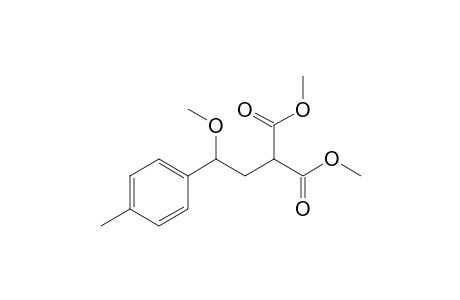 2-[2-methoxy-2-(4-methylphenyl)ethyl]propanedioic acid dimethyl ester