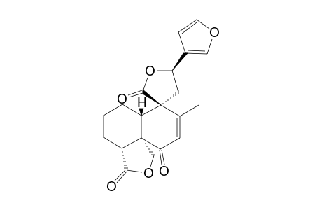 TEUPERNIN-A;(12S)-15,16-EPOXY-6-OXO-NEO-CLERODANE-7,13(16),14-TRIENE-18,19:20,12-DIOLIDE