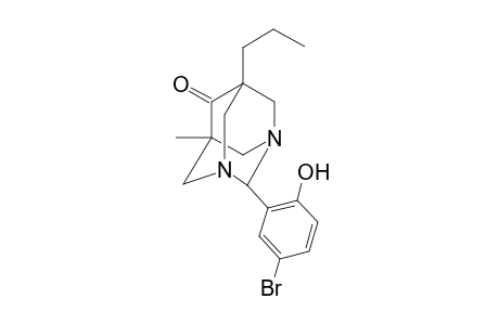 2-(5-Bromo-2-hydroxy-phenyl)-7-methyl-5-propyl-1,3-diaza-tricyclo[3.3.1.1(3,7)]decan-6-one