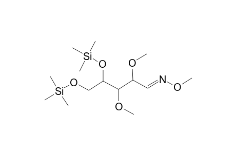 D-Ribose, 2,3-di-O-methyl-4,5-bis-O-(trimethylsilyl)-, O-methyloxime