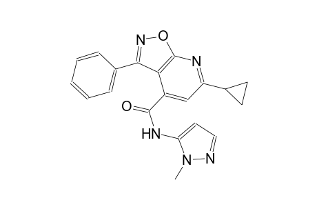 isoxazolo[5,4-b]pyridine-4-carboxamide, 6-cyclopropyl-N-(1-methyl-1H-pyrazol-5-yl)-3-phenyl-