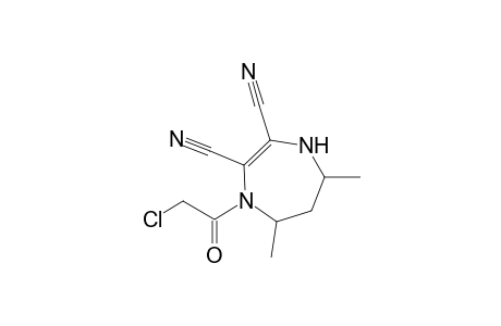 1-Chloroacetyl-2,3-dicyano-5,7-dimethyl-1,4,5,7-tetrahydro-6H-1,4-diazepine