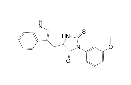5-(1H-indol-3-ylmethyl)-3-(3-methoxyphenyl)-2-thioxo-4-imidazolidinone