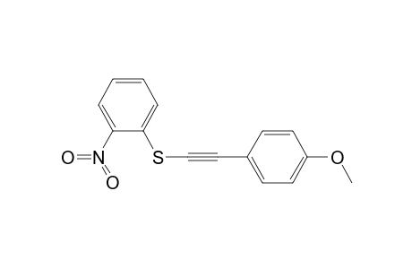 Benzene, 1-[[(4-methoxyphenyl)ethynyl]thio]-2-nitro-