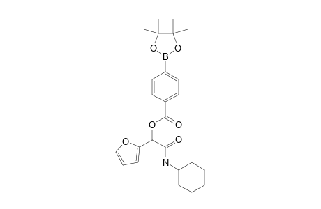2-(CYCLOHEXYLAMINO)-1-(FURAN-2-YL)-2-OXO-ETHYL-4-(4,4,5,5-TETRAMETHYL-1,3,2-DIOXABOROLAN-2-YL)-BENZOATE