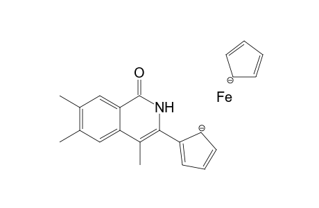 3-Ferrocenyl-4,6,7-trimethylisoquinolin-1(2H)-one