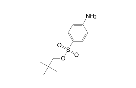 Benzenesulfonic acid, 4-amino-, 2,2-dimethylpropyl ester