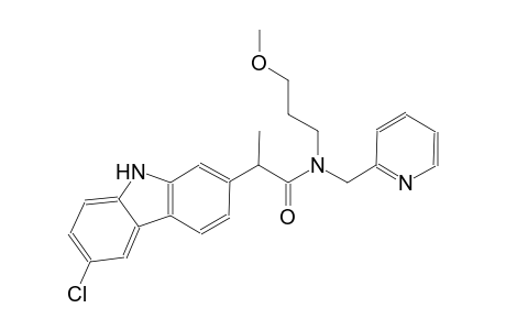 9H-carbazole-2-acetamide, 6-chloro-N-(3-methoxypropyl)-alpha-methyl-N-(2-pyridinylmethyl)-