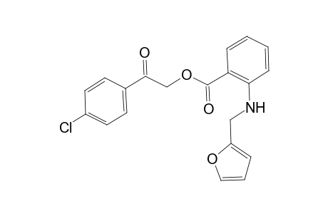 2-(4-Chlorophenyl)-2-oxoethyl 2-[(2-furylmethyl)amino]benzoate