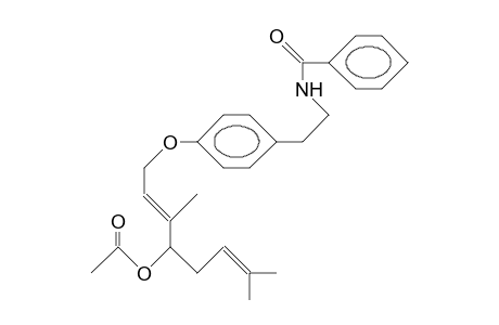 6-O-Acetyl-O-geranyl-tyramine benzamide
