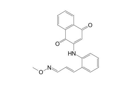 (E)-N-[2-(3-Methoxyiminoprop-1-enyl)phenyl]-2-amino-1,4-naphthoquinone