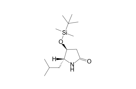 4-[(t-Butyl)dimethylsilyl]oxy-5-(iso-butyl)-2-pyrrolidinone