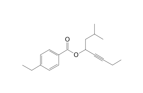 1-Isobutyl-2-pentynyl 4-ethylbenzoate
