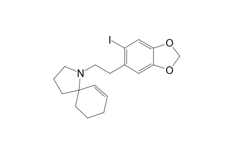 1-[2-(6-iodo-1,3-benzodioxol-5-yl)ethyl]-1-azaspiro[4.5]dec-6-ene